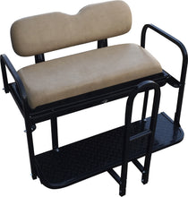 Load image into Gallery viewer, NOMAD Tan Rear Flip Seat Kit with Roof Supports for Club Car Precedent &amp; Tempo Golf Cart