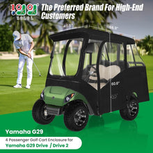 Load image into Gallery viewer, Yamaha Golf Cart Enclosure with Doors – Fits G14, G16, G22, G29 &amp; Drive 2 (4 Passenger Models)