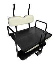 Load image into Gallery viewer, SGC NOMAD Rear Flip Seat Kit for Club Car Precedent / Tempo – White Cushions, Roof Supports, Cargo Bed &amp; Grab Bar — included bundle component