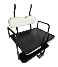 Load image into Gallery viewer, SGC NOMAD Rear Flip Seat Kit for Club Car Precedent / Tempo – Pure White Cushions, Roof Supports, Cargo Bed &amp; Grab Bar — included bundle component