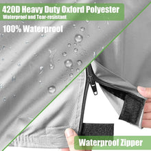 Load image into Gallery viewer, Black 6 Passenger Waterproof Golf Cart Cover – Universal Fit for Yamaha, EZGO &amp; Club Car (420D Oxford Cloth)