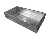 SGC Aluminum Diamond Plate Open Cargo Utility Box for Yamaha G29 (Drive) Golf Cart