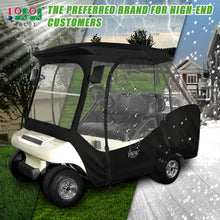 Load image into Gallery viewer, 4 Passenger Black &amp; Orange Golf Cart Enclosure for Club Car DS – 4-Sided Weather Protection