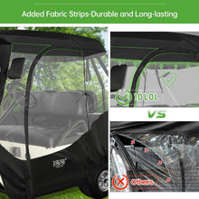 Load image into Gallery viewer, 4 Passenger Black &amp; Red Golf Cart Enclosure for Club Car DS – 4-Sided Weather Protection