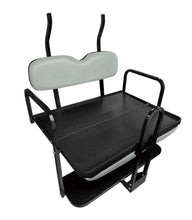 Load image into Gallery viewer, SGC NOMAD Rear Flip Seat Kit for Club Car Precedent / Tempo – Dove Gray Cushions, Roof Supports, Cargo Bed &amp; Grab Bar — included bundle component