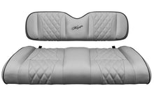 Load image into Gallery viewer, Kozip Universal Rear Seat Cushion Set – Gray with Black Piping &amp; Gray Diamond Stitch | NOMAD Seat Kit