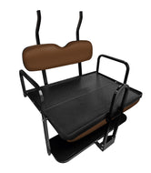 NOMAD Brown Rear Flip Seat Kit with Roof Supports for Club Car Precedent & Tempo Golf Cart