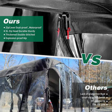 Load image into Gallery viewer, 4 Passenger Black Golf Cart Enclosure for Club Car Precedent – All-Weather Waterproof Cover
