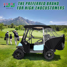 Load image into Gallery viewer, 4 Passenger Black &amp; Red Golf Cart Enclosure for Club Car Precedent – All-Weather Waterproof Cover