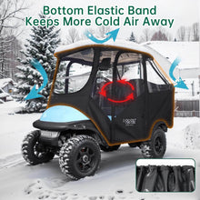 Load image into Gallery viewer, 4 Passenger Beige &amp; Gray Golf Cart Enclosure for Club Car Precedent – All-Weather Waterproof Cover