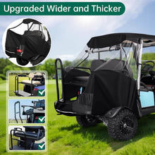 Load image into Gallery viewer, 4 Passenger Black Golf Cart Enclosure for Club Car Precedent – All-Weather Waterproof Cover