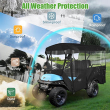 Load image into Gallery viewer, 4 Passenger Black Golf Cart Enclosure – Extended Roof Fit for Yamaha, EZGO &amp; Club Car