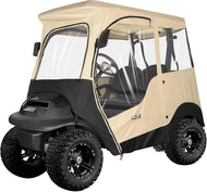 2 Passenger Beige Golf Cart Enclosure for Club Car Precedent, Onward & Tempo – Short Roof