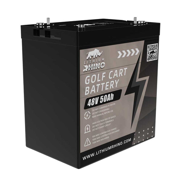 Rhino 48V 50Ah LiFePO4 Lithium Golf Cart Battery Conversion Kit – 2.56kWh All-In-One Bundle