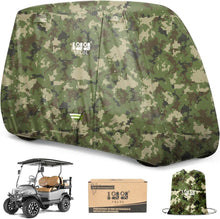 Load image into Gallery viewer, Heavy Duty Camo Golf Cart Cover – All-Weather Protection for 2 &amp; 4 Passenger Carts