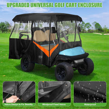 Load image into Gallery viewer, 4 Passenger Camo Golf Cart Enclosure – Extended Roof Fit for Yamaha, EZGO &amp; Club Car with Explosion-Proof Zipper