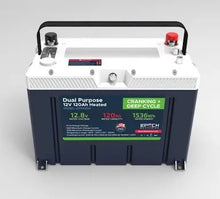 Load image into Gallery viewer, EPOCH 12V 120Ah LiFePO4 Deep Cycle Lithium Battery for RV, Marine, Solar Replacement