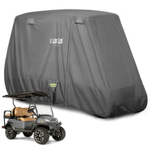 Load image into Gallery viewer, Gray Golf Cart Cover for Extended Roof – Yamaha, EZGO &amp; Club Car (2, 4 &amp; 4+2 Passenger)