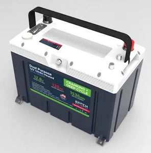 EPOCH 12V 120Ah LiFePO4 Deep Cycle Lithium Battery for RV, Marine, Solar Replacement