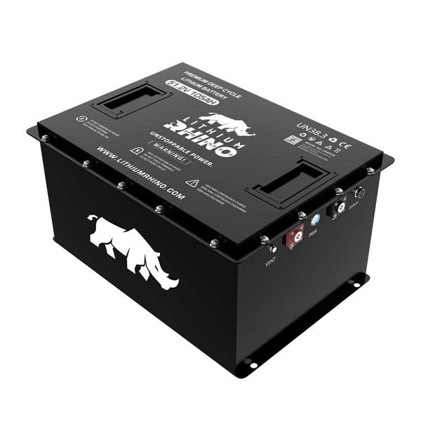 Rhino 48V 105Ah LiFePO4 Lithium Golf Cart Battery Conversion Kit – 5.38kWh All-In-One Bundle