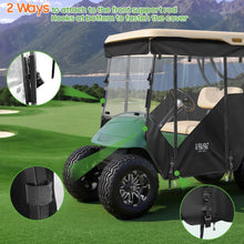 Load image into Gallery viewer, Striped Smart Track Style Golf Cart Enclosure for EZGO TXT – 2 Passenger