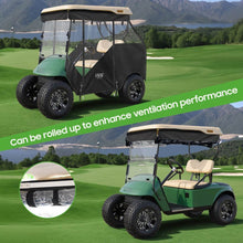 Load image into Gallery viewer, Striped Smart Track Style Golf Cart Enclosure for EZGO TXT – 2 Passenger