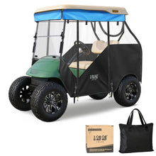Load image into Gallery viewer, Blue Smart Track Style Golf Cart Enclosure for EZGO TXT – 2 Passenger