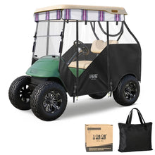 Load image into Gallery viewer, Striped Smart Track Style Golf Cart Enclosure for EZGO TXT – 2 Passenger