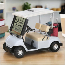 Load image into Gallery viewer, Mini White LCD Golf Cart Clock for Golf Fans – Gift &amp; Race Souvenir