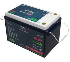 EPOCH 12V 300Ah LiFePO4 Deep Cycle Lithium Battery for RV, Marine, Solar Replacement