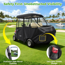 Load image into Gallery viewer, Black 2+2 (4 Passenger) Golf Cart Enclosure for Club Car Tempo/Onward – 600D Waterproof