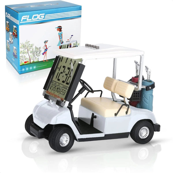 10L0L mini white LCD golf cart clock ACC-00227-A
