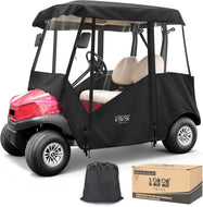 Black 2 Passenger Golf Cart Enclosure for Club Car Tempo/Onward – 600D Waterproof
