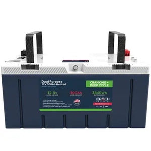 EPOCH 12V 300Ah LiFePO4 Deep Cycle Lithium Battery for RV, Marine, Solar Replacement