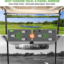Load image into Gallery viewer, Universal 5-Panel Golf Cart Rear View Mirror for Yamaha, EZGO &amp; Club Car