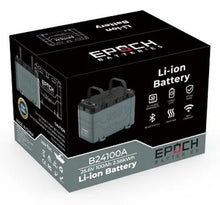 Load image into Gallery viewer, EPOCH 24V 100Ah LiFePO4 Deep Cycle Lithium Battery for RV, Marine, Solar, Golf Cart  Replacement