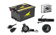 Load image into Gallery viewer, QOMO ENERGY EMax 51105 51.2V 105Ah High Performance Lithium Golf Cart Battery Kit with Bluetooth, Charger &amp; LCD Display