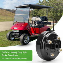Load image into Gallery viewer, Heavy Duty Split Rear Brake Drum &amp; Wheel Hub Assembly for 1982-Up EZGO TXT Golf Cart