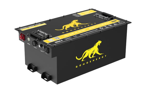 QOMO ENERGY EMax 72105 72V 105Ah High Performance Lithium Golf Cart Battery Kit with Bluetooth, Charger & LCD Display