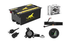 Load image into Gallery viewer, QOMO ENERGY EMax 72105 72V 105Ah High Performance Lithium Golf Cart Battery Kit with Bluetooth, Charger &amp; LCD Display