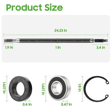 Load image into Gallery viewer, Passenger Side Rear Axle Shaft with Bearing &amp; Seal Kit for Yamaha G16, G19, G22 &amp; Drive