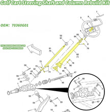 Load image into Gallery viewer, Steering Column &amp; Shaft Kit for 1994-2008 EZGO TXT &amp; Medalist Golf Cart