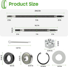 Load image into Gallery viewer, Driver &amp; Passenger Rear Axle Kit for Electric 2008-Up EZGO RXV Golf Cart