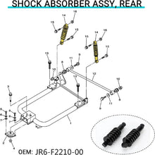 Load image into Gallery viewer, Heavy Duty Shock Absorbers for Yamaha G14, G16, G19, G20, G22 &amp; G29 Golf Cart (x2)