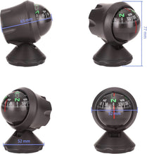 Load image into Gallery viewer, Universal Golf Cart Compass Gauge | Adjustable Mount for Boats, Trucks &amp; Cars | Outdoor Navigation | Great Golf Gift