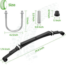 Load image into Gallery viewer, Heavy Duty 4-Leaf Rear Leaf Spring Kit for Club Car DS 1982-Up Gas &amp; Electric Golf Carts