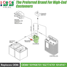 Load image into Gallery viewer, 48V Golf Cart Solenoid for Club Car DS (1995-Up) &amp; Precedent (2000-Up) | 4-Terminal w/ Resistor | OEM Replacement 101908701