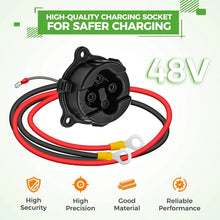 Load image into Gallery viewer, 48V Charger Receptacle for Electric 2011-Up Yamaha G29 (Drive) Golf Cart