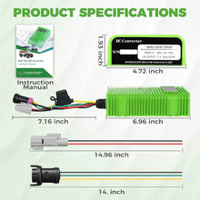 Load image into Gallery viewer, 36V/48V/72V to 12V Golf Cart Voltage Reducer | 25A 320W Waterproof DC Converter | LED &amp; Accessories Power Supply