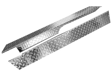 SGC Polished Aluminum Diamond Plate Rocker Panels for 2004-Up Club Car Precedent Golf Cart (2)